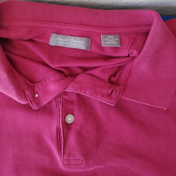 Daniel Cremieux Signature Magenta Golf Polo Shirt XXL - Picture 5 of 6